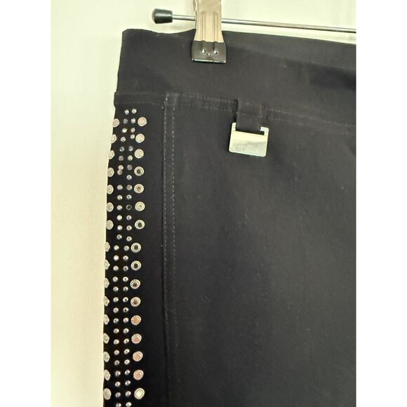 Zack & Rachel Black Stretch Dress Pants with Studs sz M - Picture 4 of 6